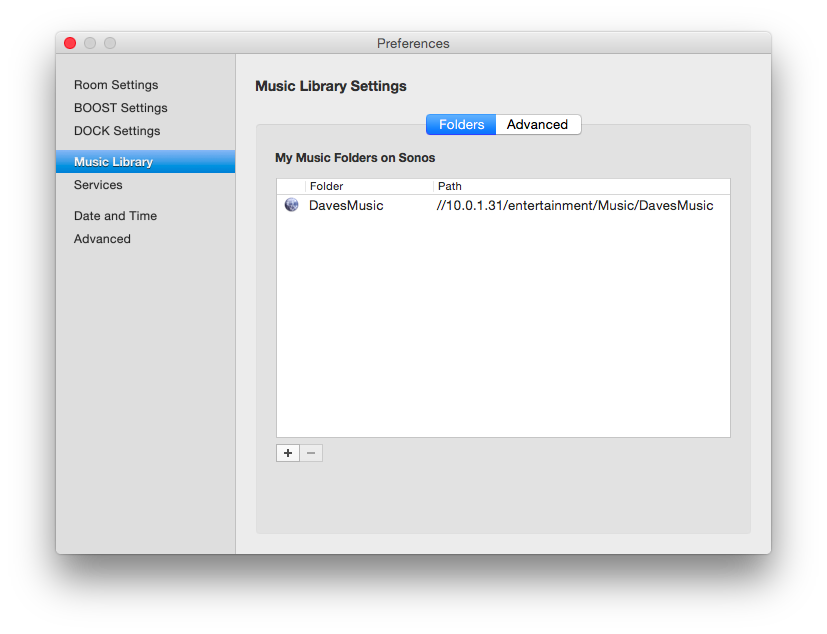 Sonos Preferences